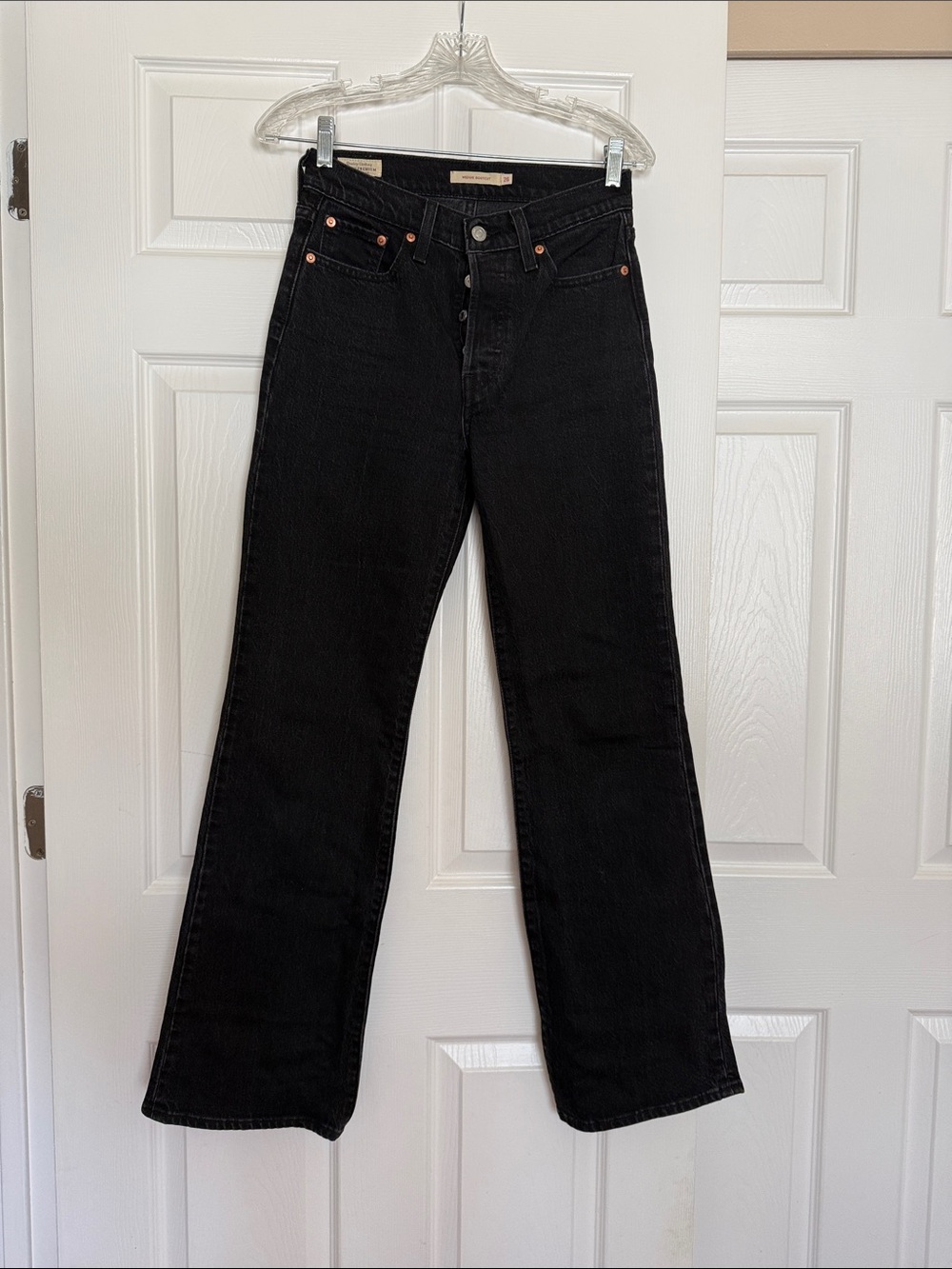 Levi’s Wedgie Bootcut Black Denim 26